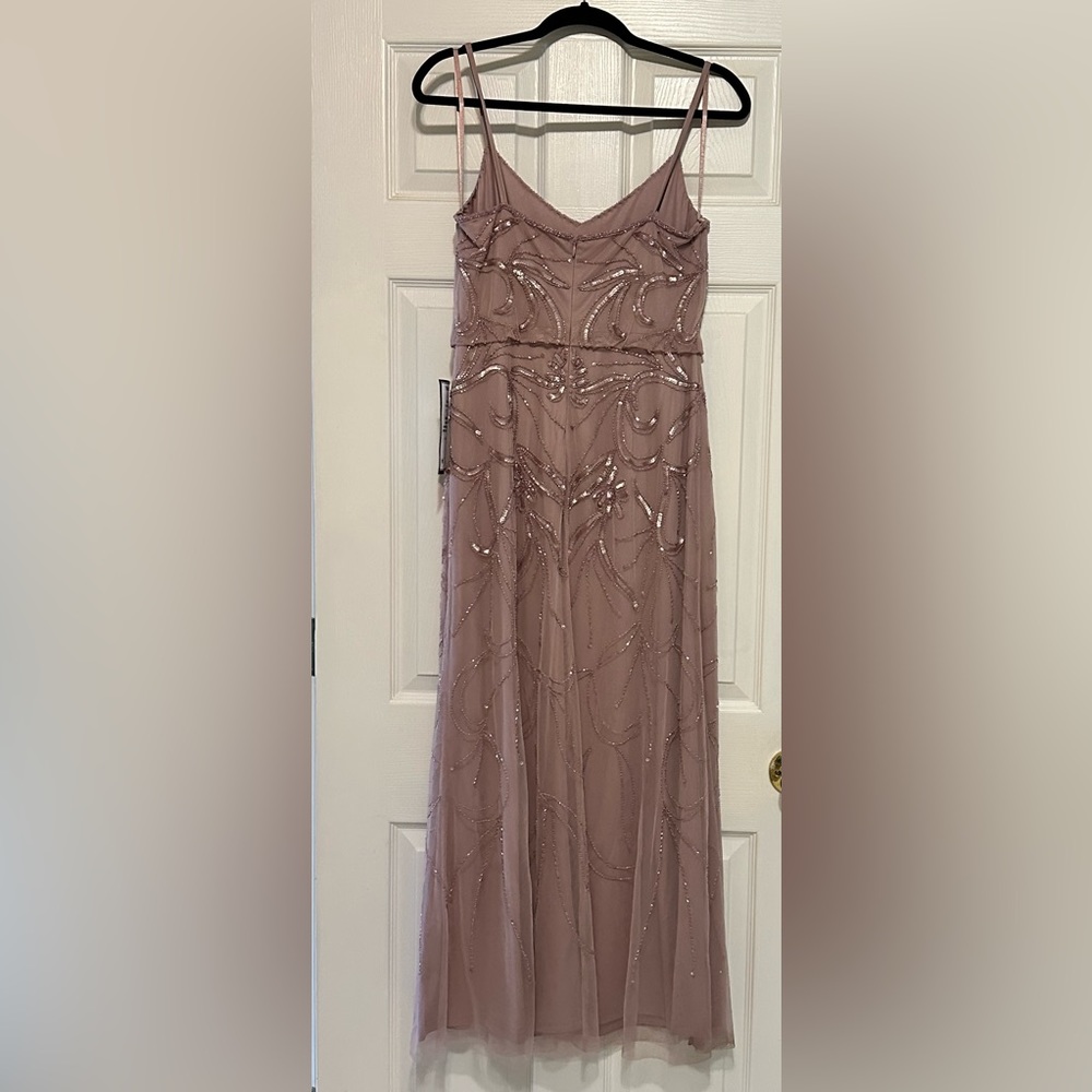 Adrianna Papel size 6 sequined formal gown. New with tags. Beautiful